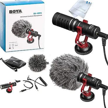 Audio: Kateqoriya: Mikrofonlar Brend: Boya Model: BY-MM1 Qiymət: 28 Boya — 1