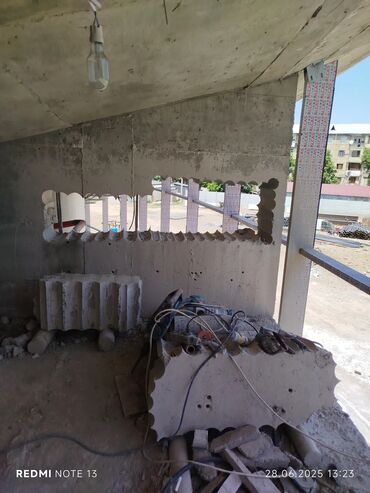 Beton işləri: #Betonkesme #betondeşmə Beton kubik kərpic - dən kəsim deşim — 26