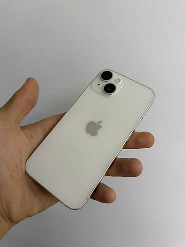 IPhone 14, Б/у, 128 ГБ, Белый, Зарядное устройство, Кабель, 85 %