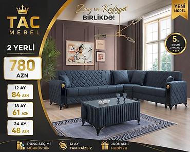 Divanlar: Tac Mebel künc divanları – şəxsi modellər - Elegant dizaynlı L — 13