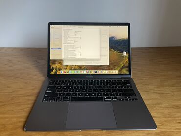macbook: Ноутбук, Apple, 8 ГБ ОЗУ, Apple M1, 13.5 ", Б/у, Для несложных задач, память SSD
