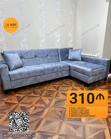 metbex ucun divanlar: Угловой диван, Раскладной, С подъемным механизмом, Ткань, Бесплатная доставка в черте города