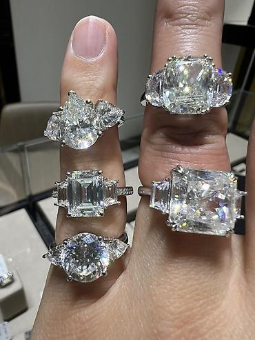 Серебряные украшения: Кольцо, Коктейльное, Проба 925, Женские, Фианит, Новый — 2