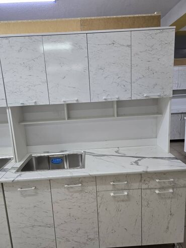 Кухонные гарнитуры: Кухонный гарнитур, Новый, цвет - Белый, ДСП, Платная доставка — 2