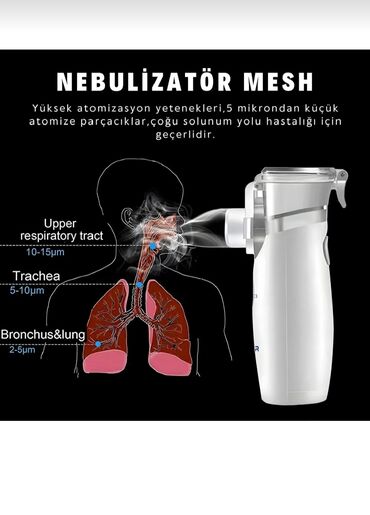 İnqalyatorlar, nebulizerlər: Wohler Mesh Nebulizator – portativ, səssiz və rahat istifadəli — 8