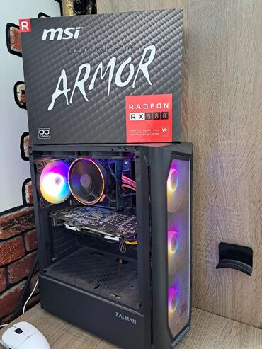 komputer lombard: Asrock H470M-HDV/M2 I5-10400 Rx580 8gb 16 gb ddr4 ram 500+80 watt