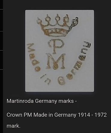a domace: Posuda,tanjiric 1914 do 1972god.nova Martintoda Nemacka. Porcelanska — 9