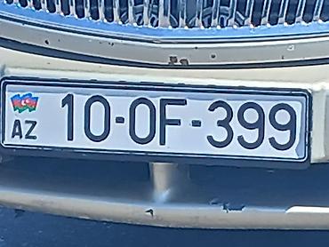 Nömrə nişanı: 10-OF-399 - Azərbaycan dövlət qeydiyyat nişanı formatı