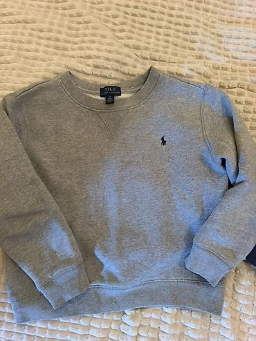 qalin salvar: Original Polo Ralph Lauren uşaq svitşortu - Rəng: boz melanj - Model — 1
