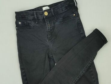 jeansy stradivarius czarne: River Island, Jeansy damskie, rozmiar S