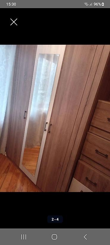 paltar dolabl: Tezedi.Geniş tutumlu qarderob dolabı - Material: taxta teksturalı — 1
