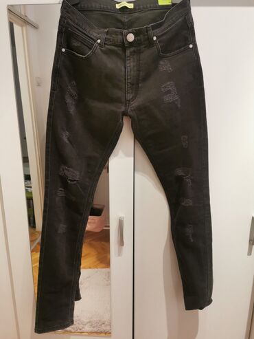 versace farmerke pantalone: 30, 30, Normalan struk, Skinny