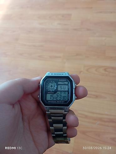 Личные вещи: Новый, Наручные часы, G-Shock, цвет - Серебристый — 2