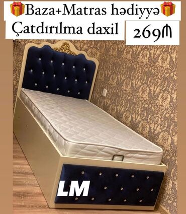 madeyra tek carpayi qiymetleri: Yeni, Təknəfərlik çarpayı, Bazalı, Matras ilə, Siyirməsiz