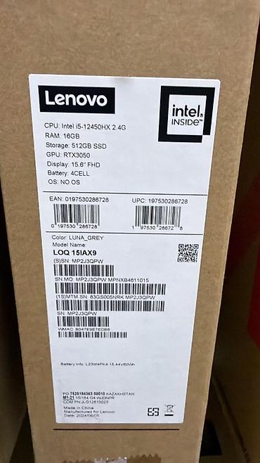 msi 17.3" gl75: Lenovo LOQ 15IAX9 - Prosessor: Intel Core i5-12450HX (2.4 GHz) - — 1