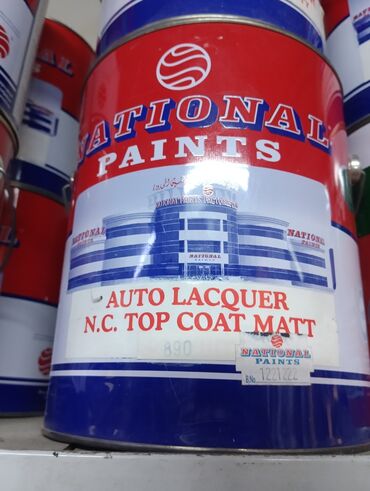 железная конистра: Автомобильный лак National Paints N.C. Top Coat Matt в металлической