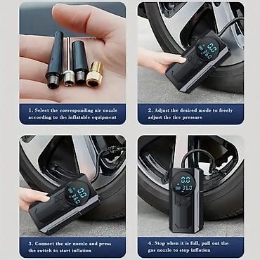 10 lato: Avtomobil Jump Starter + Hava Kompressoru - Bütün hava şəraitində — 8