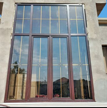 Plastik pəncərələr: Yeni İkiqat şüşə paketi Plastik pəncərə, Еni: 80 sm, Uzunluğu: 200 sm, Pulsuz quraşdırma — 6