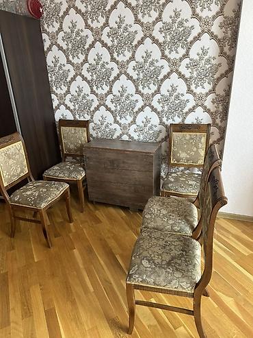 Klassik üslubda taxta stul dəsti. - Material: kütük ağac karkas, oyma lalafo.az -da Klassik üslubda taxta stul dəsti. - Material: kütük ağac karkas, oyma