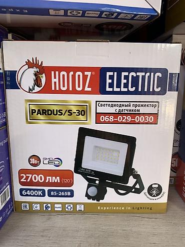 Светодиодный прожектор с датчиком HOROZ ELECTRIC PARDUS/S-30
