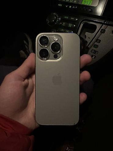 cmf watch: IPhone 15 Pro, Б/у, 512 ГБ, Natural Titanium, Защитное стекло, 100 % — 2