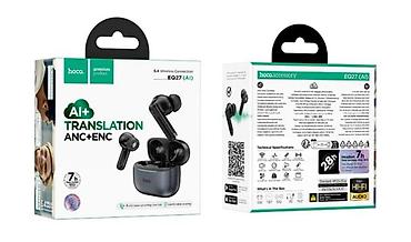 apple studio: HOCO EQ27 Fun ANC ENCsmart AI translation headset (metal gray) — 3