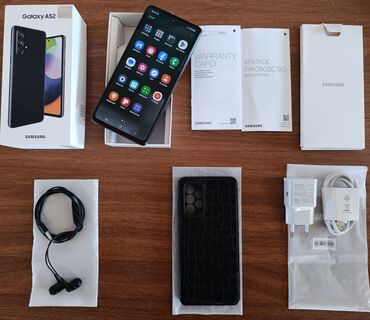Mobil telefonlar: Samsung Galaxy A52, 128 GB, rəng - Qara, Sensor, Barmaq izi, İki sim kartlı