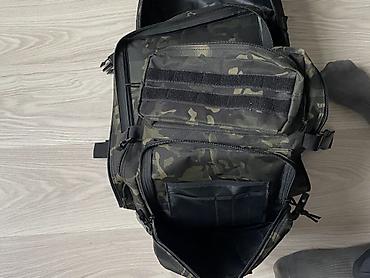 Рюкзактар: Тактический рюкзак с системой MOLLE, камуфляж (чёрный/мультикам) — 8