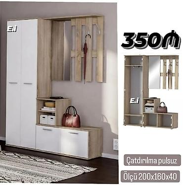 agaclar: Yeni, 2 qapılı, Güzgülü, Ağ, Açılan, Düz dolab — 1