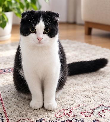 Продажа кошек: Порода:полукровка шотландская вислоухая (Scottish Fold), окрас — 1