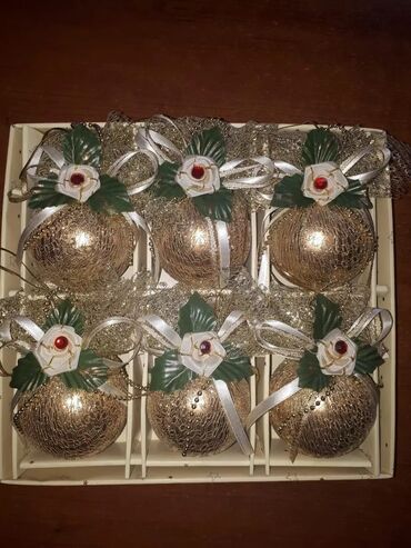 Yeni il oyuncaqları və bəzəkləri: Оригинальные ёлочные игрушки в коробках двух видов. Красивые -da lalafo.az — 7 Yeni il oyuncaqları və bəzəkləri: Оригинальные ёлочные игрушки в коробках двух видов. Красивые — 7