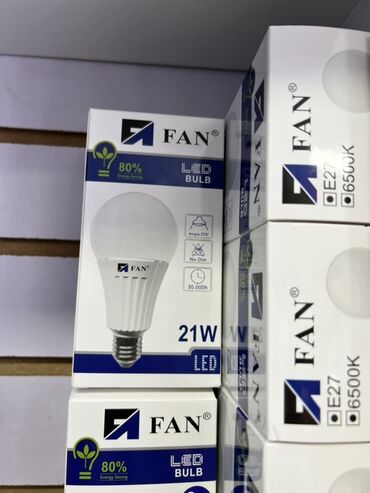 купить солнечные фонари для сада: Светодиодная лампа FAN, 21W - Тип: LED Bulb - Цоколь: E27 - Световая