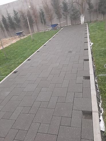 doşəmə ustası: Xidmət: Tam kompleks dekorativ bardür və ənli/şahmat naxışlı səki daşı — 7