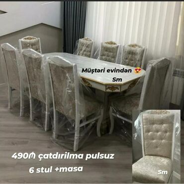 барные стулья: Qonaq otağı üçün, Yeni, 6 stul