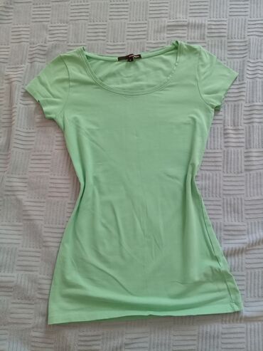 pantalone na preklop kroj: S (EU 36), Cotton, color - Green