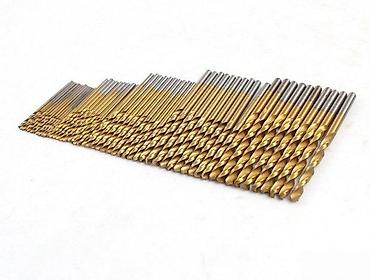 baterijski: SET 50 BURGIJA ZA BIJAKS 1/1.5/2/2.5/3MM | Hss mikro burgije — 1