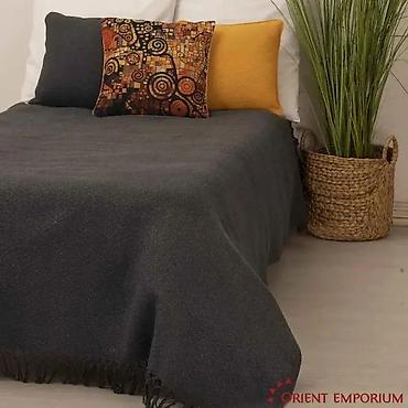 Ćebad i pokrivači: Prekrivač za krevet – jednostavan tkan, sa resama na ivicama - — 9