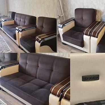 İşlənmiş, Divan, 2 kreslo, Bazalı, Açılan lalafo.az -da İşlənmiş, Divan, 2 kreslo, Bazalı, Açılan