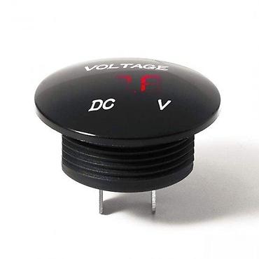 Measuring Tools & Instruments: LED DIGITALNI UGRADNI VOLTMETAR ZA AUTO MOTOCIKL KAMION | CRVENA — 3