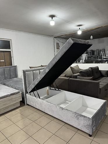 Односпальные кровати: Кровать Односпальные кровати высокого качество паралон Россия ткань — 2