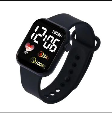 elektron saat qol: Смарт часы, Apple, цвет - Черный
