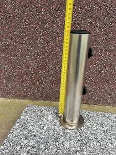 Suncobrani, tende i paviljoni: Granitsko postolje za suncobran sa inox držačem - Masivna kvadratna — 6