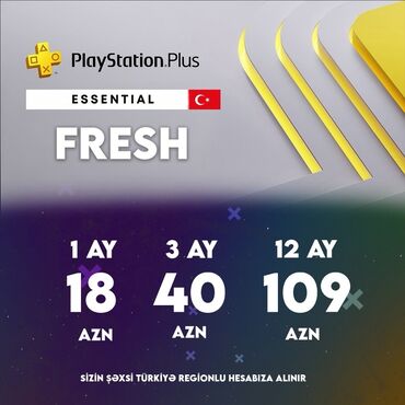 PS5 (Sony PlayStation 5): 🎮 PlayStation Plus Xidmətləri | TÜRKİYƏ 💳 Sizin şəxsi Türkiyə regionlu