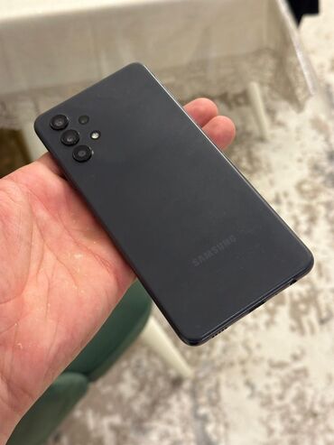 ikinci el kindle: Samsung Galaxy A32, 64 ГБ, цвет - Черный, Отпечаток пальца
