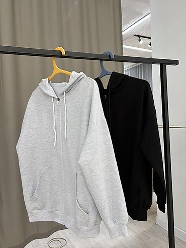 pull and: Худи на молнии, базовая модель унисекс - Цвета: светло-серый меланж и — 2