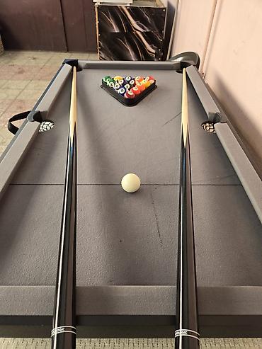 bilyard şarları: 🔸️Uzunluq: 118 cm 🔸️En: 64 cm 🔸️Çəki: 14 kg Stolüstü, stolustu — 3