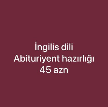 ilkin ödənişsiz avtomobillər: Xarici dil kursu, İngilis dili, Böyüklər üçün, Uşaqlar üçün, Abituriyentlər üçün