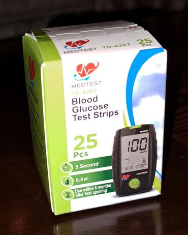 Yerimək üçün arabalar, çəliklər, əsalar, rollatorlar: Yeni ! Məhsul: MEDTEST TD-4267 Blood Glucose Test Strips -