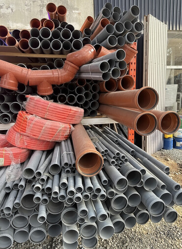 канализационные трубы: Канализация үчүн түтүк Жергиликтүү, Материалы: Полипропилен (ПП)