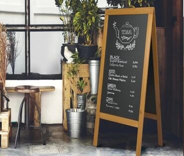 Reklam, çap: Taxta reklam ( menyu) lövhàlàri và s.sifariş làr qàbul — 3